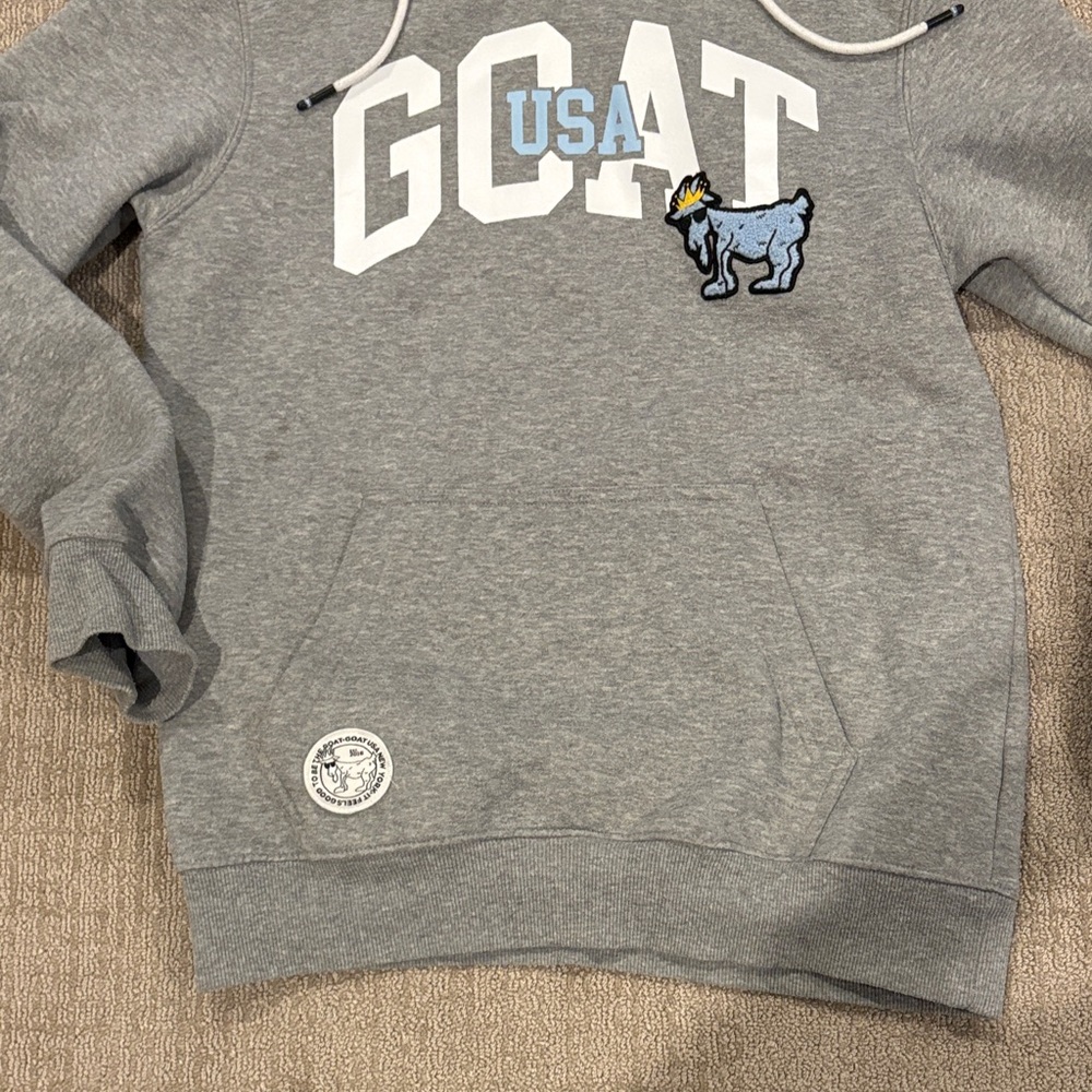 Gray GOAT USA Hoodie - Picture 4 of 4